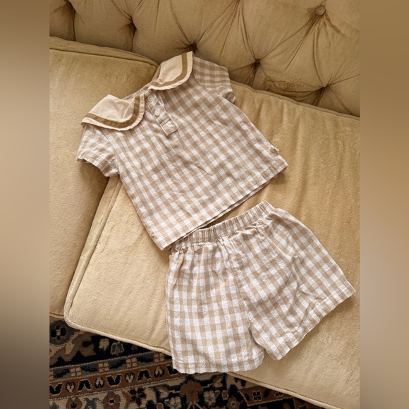 Angou Matching Linen Cotton vintage set - Picture 2 of 4